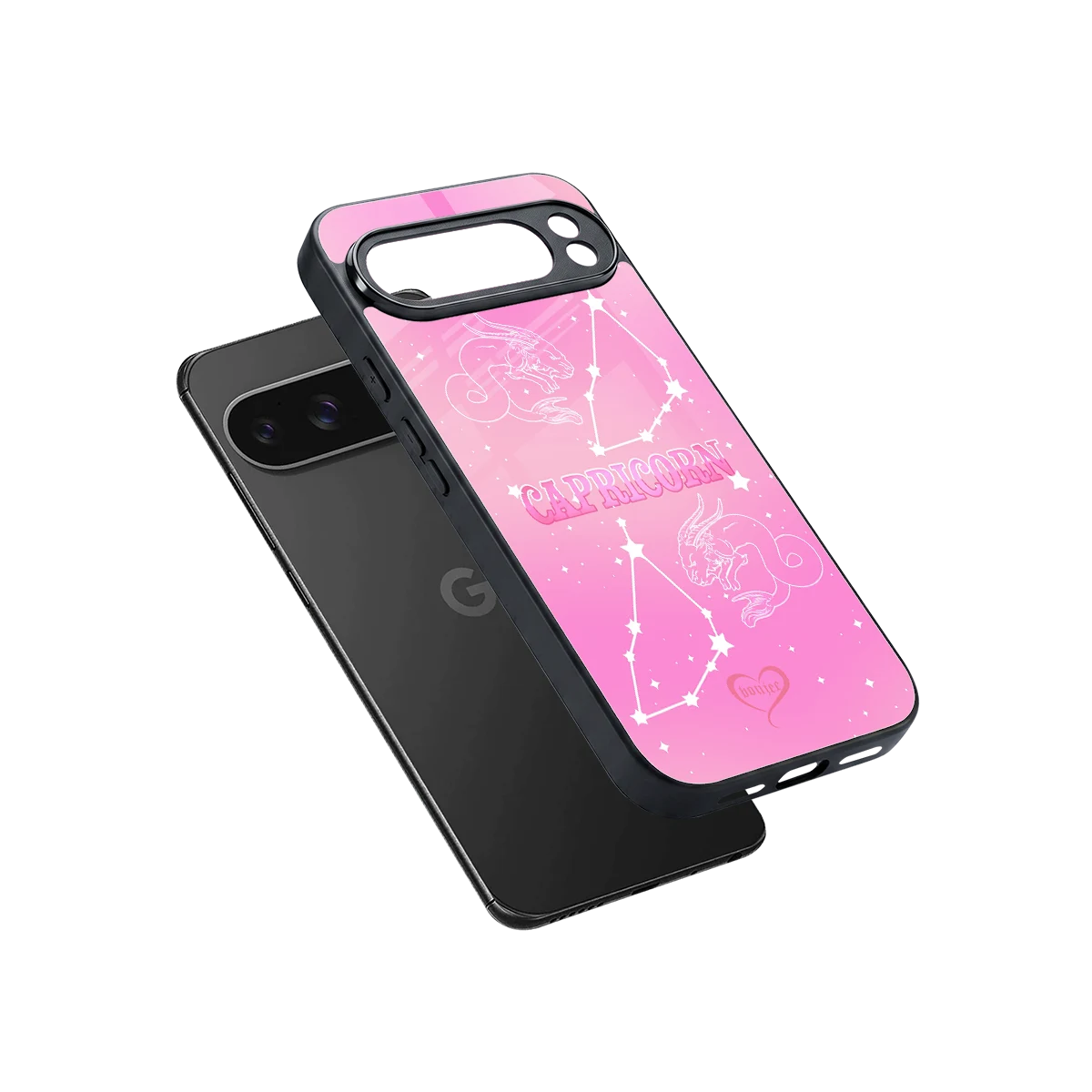 Capricorn Aura sleek google pixel 10 pro xl cover with tempered glass back and TPU edges