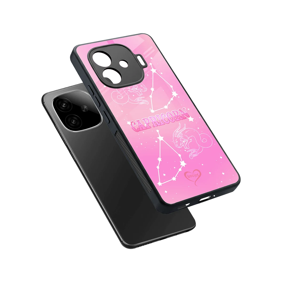 Capricorn Aura sleek iqoo neo 10r 5g cover with tempered glass back and TPU edges
