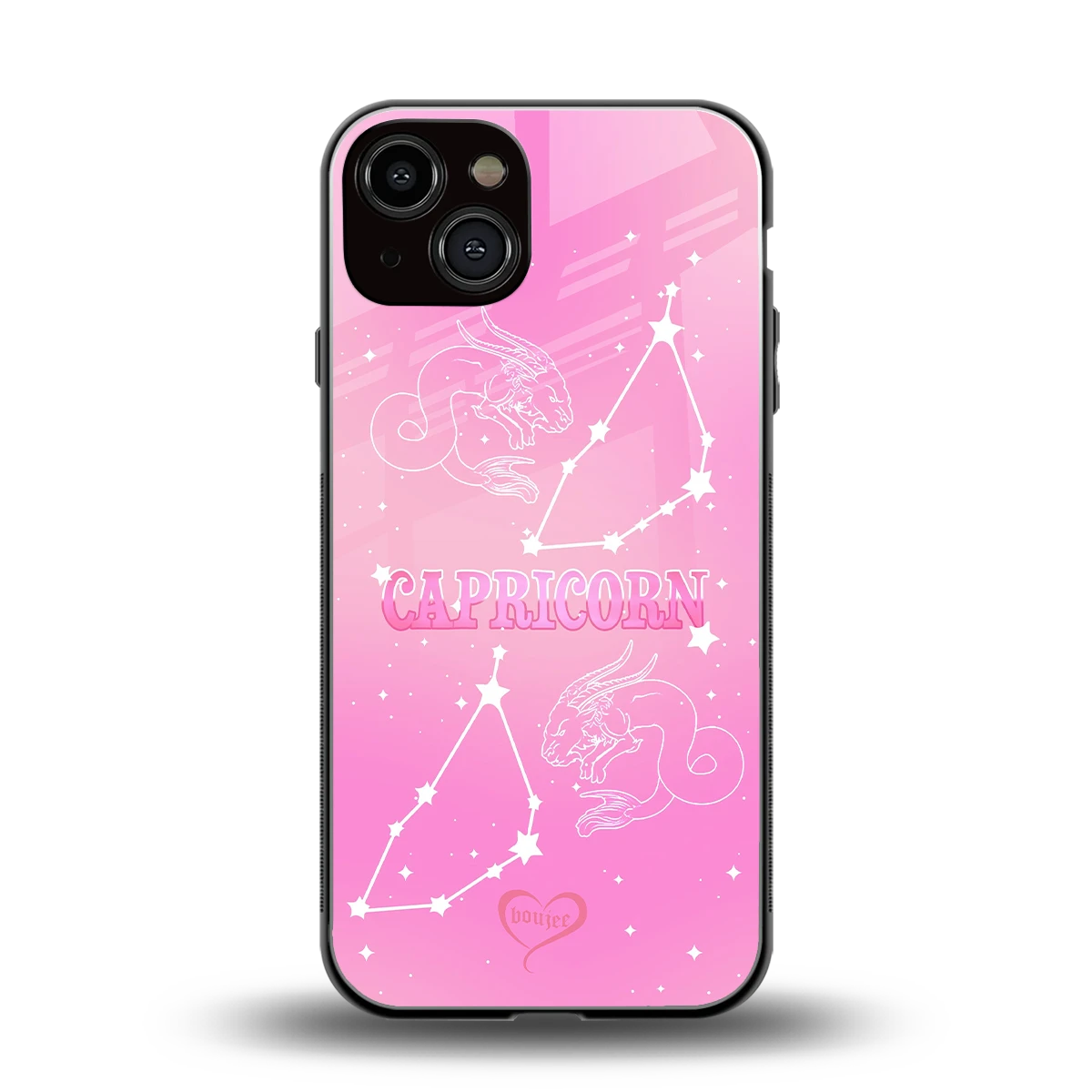 Capricorn Aura back phone cover | glass case for iphone 13