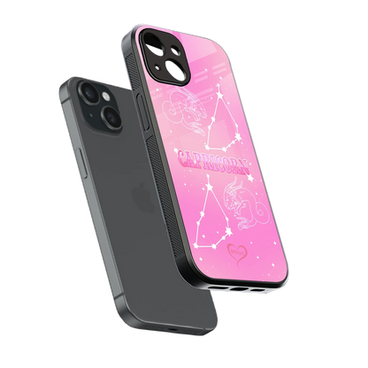 Capricorn Aura sleek iphone 14 cover with tempered glass back and TPU edges