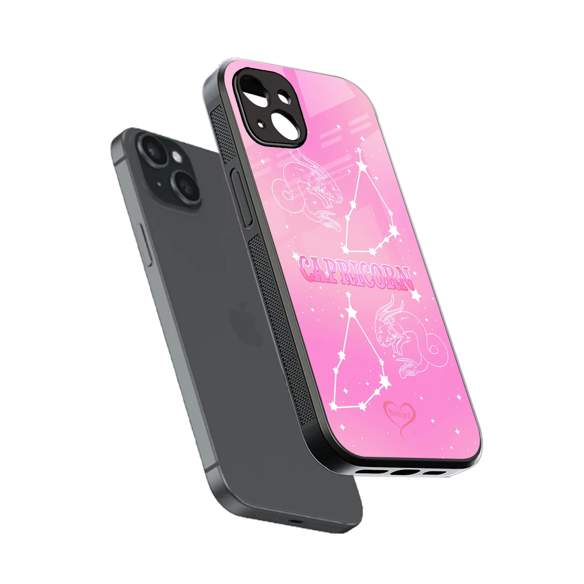 Capricorn Aura sleek iphone 14 plus cover with tempered glass back and TPU edges