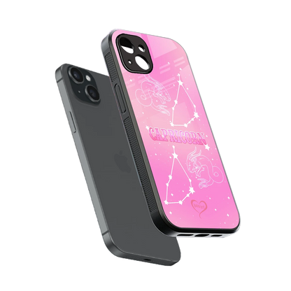 Capricorn Aura sleek iphone 14 plus cover with tempered glass back and TPU edges
