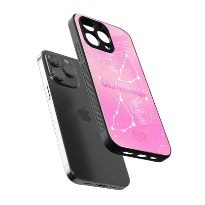 Capricorn Aura sleek iphone 15 pro max cover with tempered glass back and TPU edges