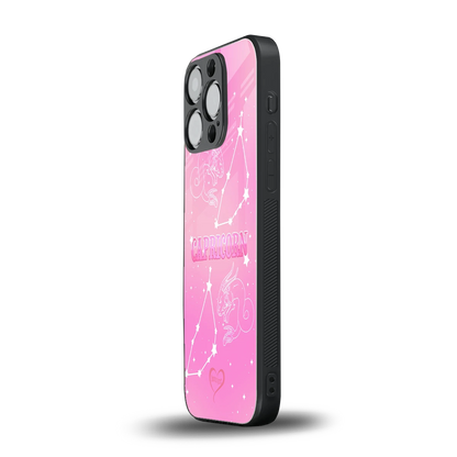 Capricorn Aura iphone 15 pro mobile cover | shockproof glass phone case