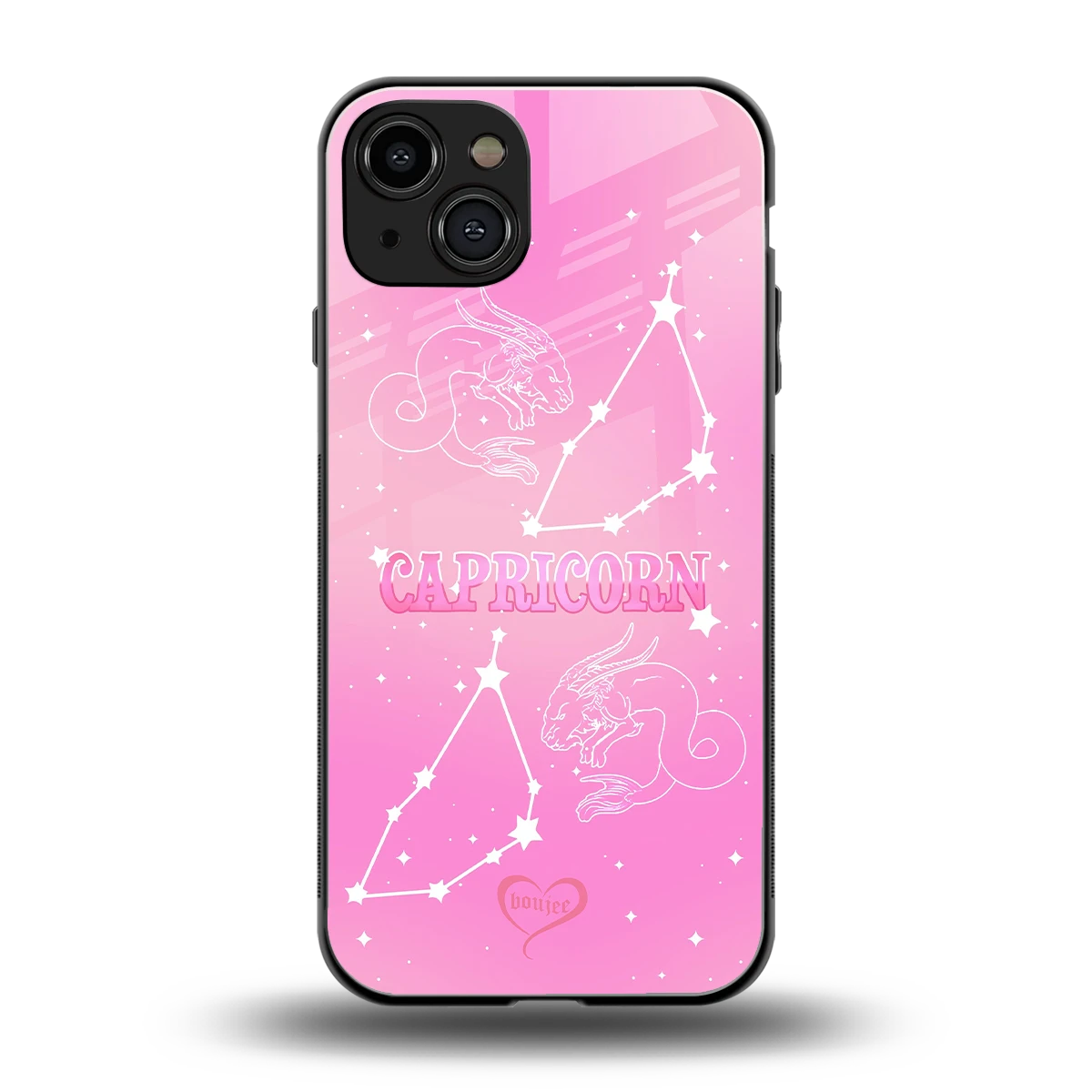 Capricorn Aura back phone cover | glass case for iphone 15