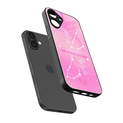 Capricorn Aura sleek iphone 16 plus cover with tempered glass back and TPU edges
