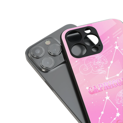 Capricorn Aura Phone Case for Iphone 16 | Glass Case
