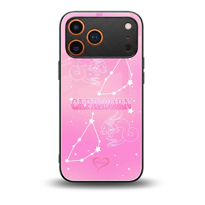 Capricorn Aura back phone cover | glass case for iphone 17 pro