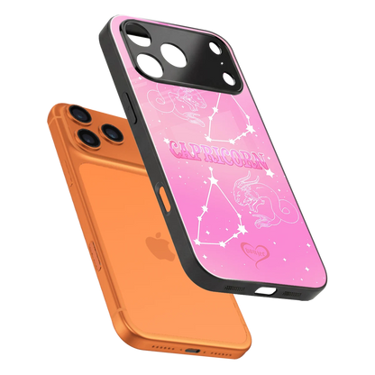 Capricorn Aura sleek iphone 17 pro cover with tempered glass back and TPU edges