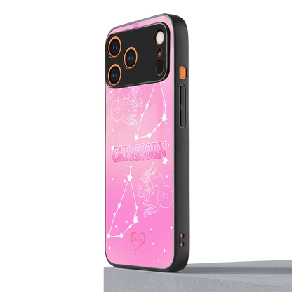 Capricorn Aura iphone 17 pro mobile cover | shockproof glass phone case