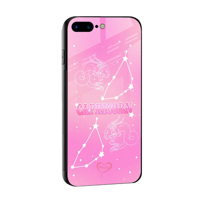 Capricorn Aura sleek iphone 7 plus cover with tempered glass back and TPU edges