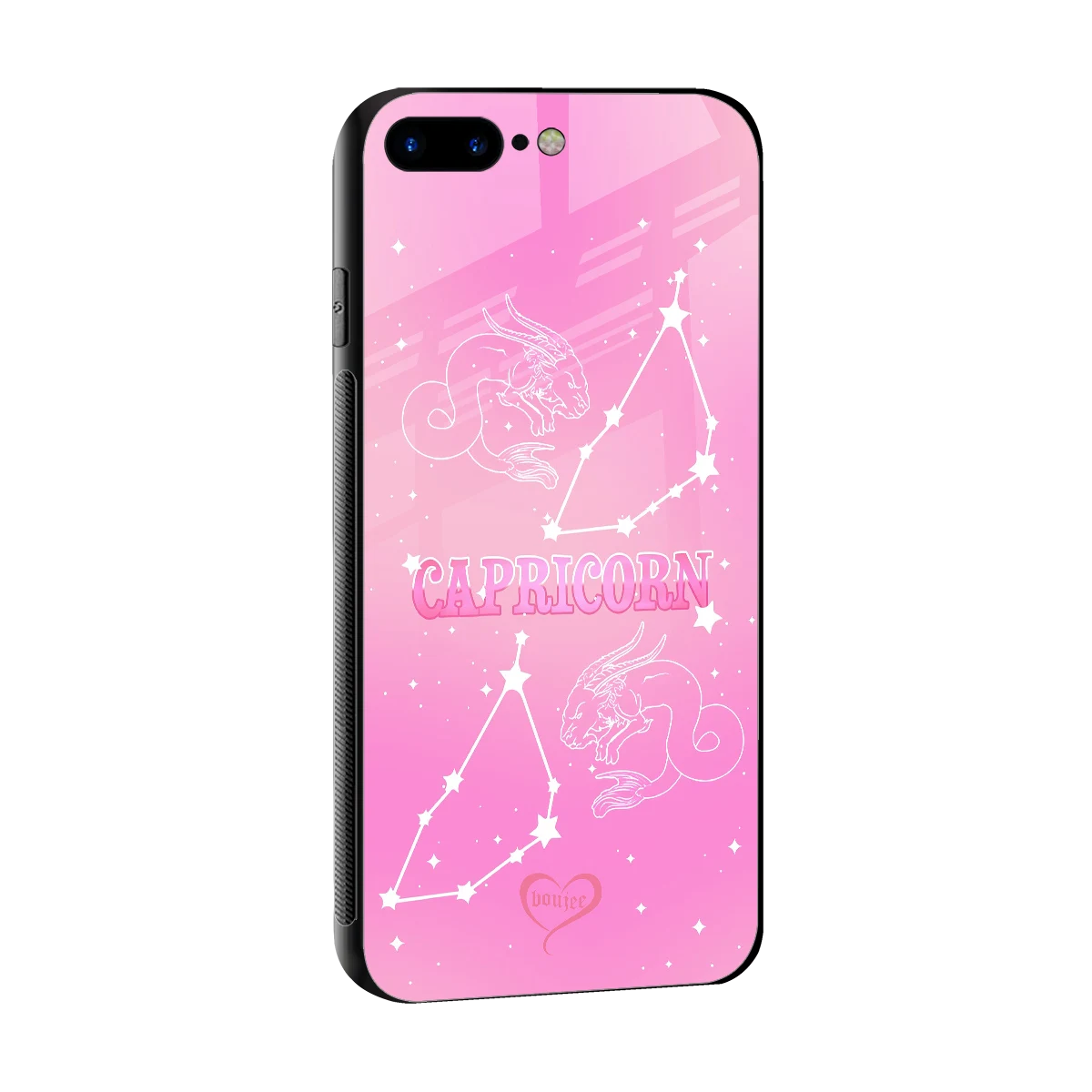 Capricorn Aura sleek iphone 8 plus cover with tempered glass back and TPU edges