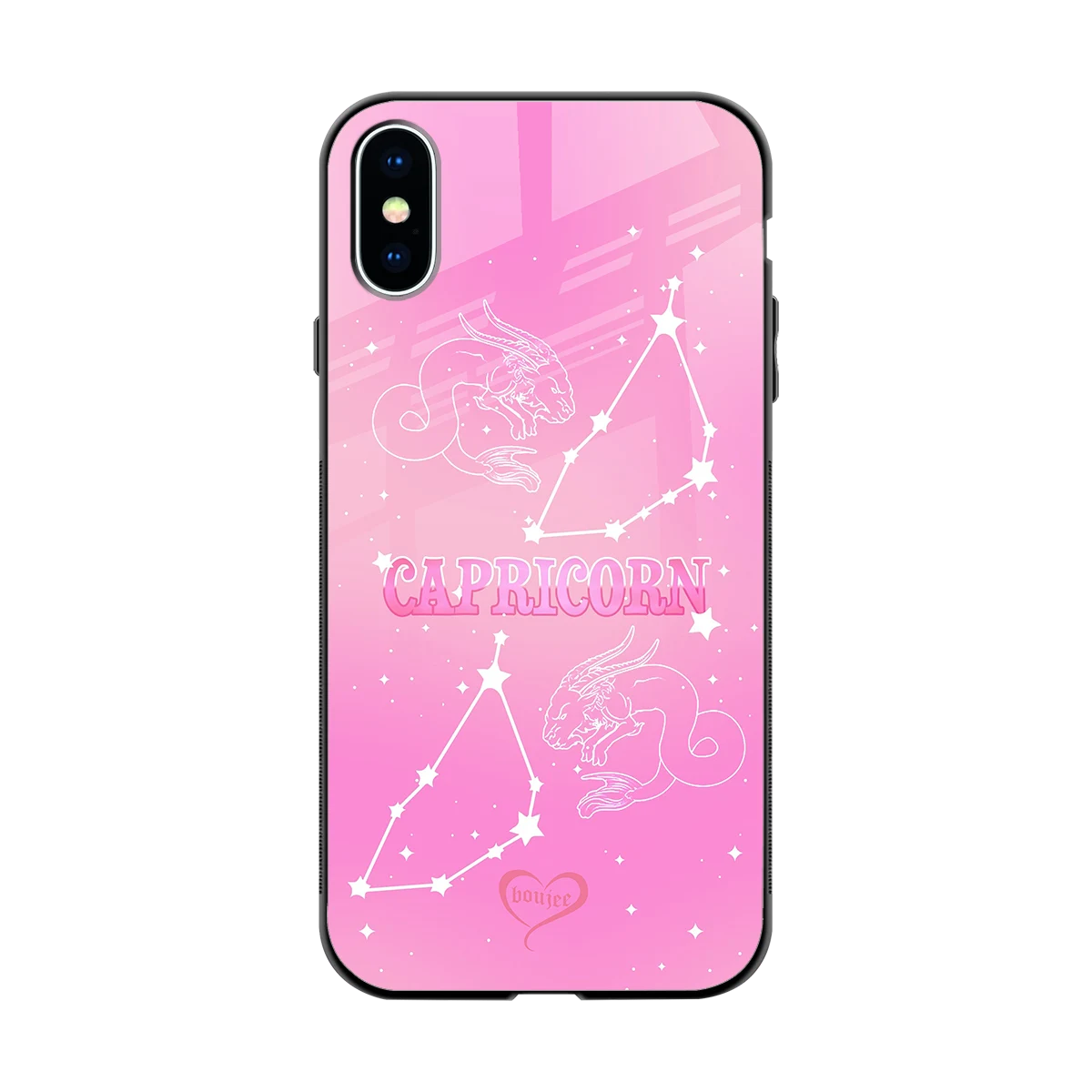 Capricorn Aura back phone cover | glass case for iphone x