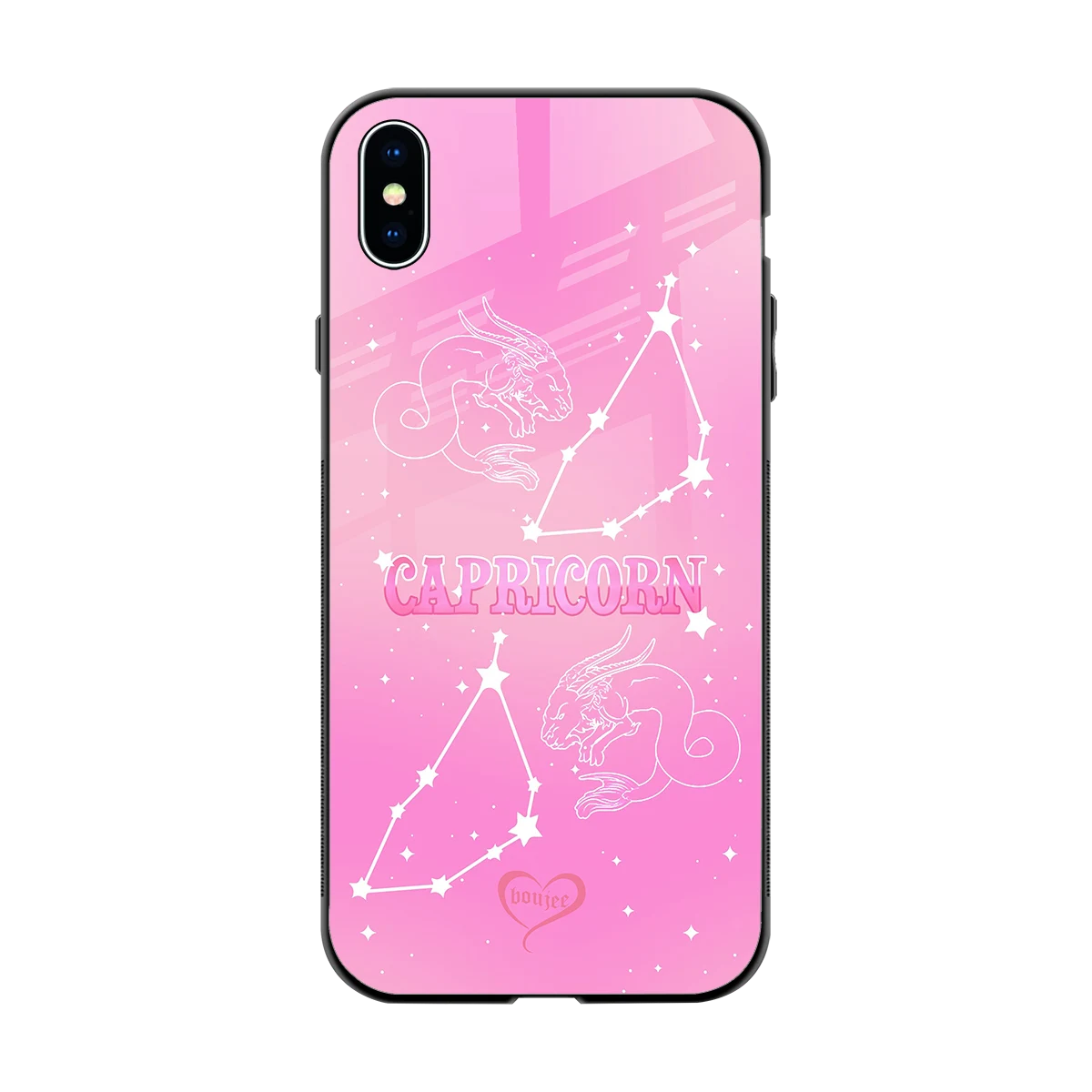 Capricorn Aura back phone cover | glass case for iphone xs max