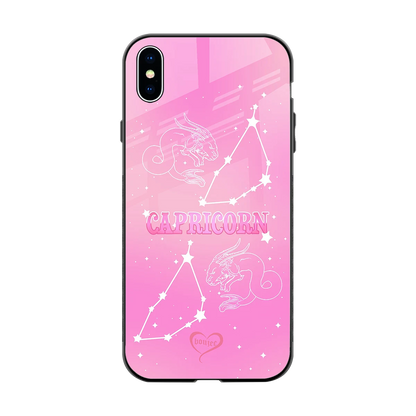 Capricorn Aura back phone cover | glass case for iphone xs max