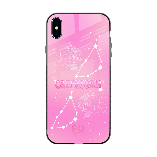 Capricorn Aura back phone cover | glass case for iphone xs max