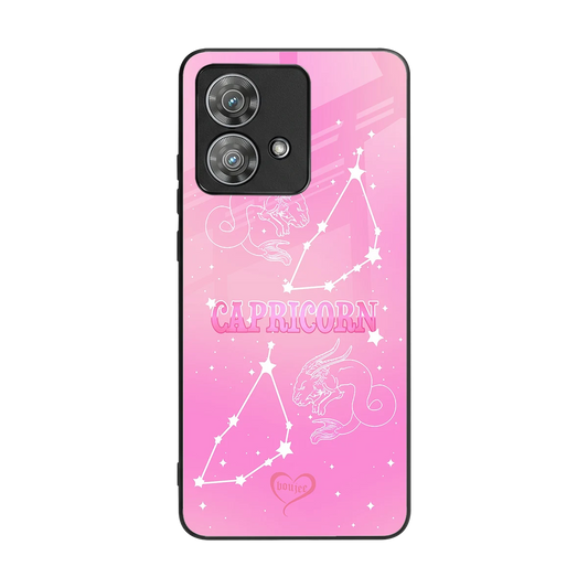 Capricorn Aura back phone cover | glass case for motorola edge 40 neo 5g