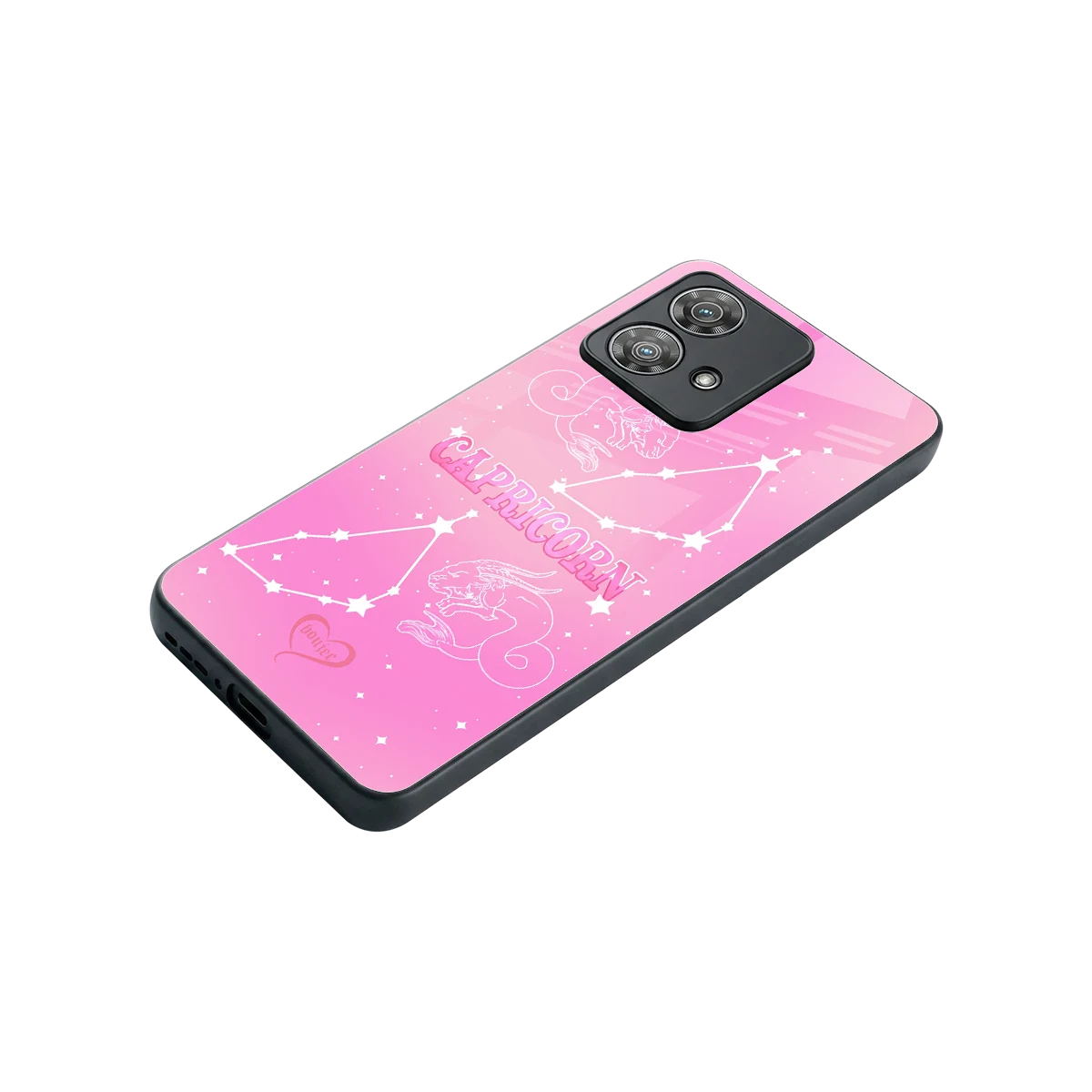 Capricorn Aura stylish phone case for motorola edge 40 neo 5g | glossy glass and slim fit