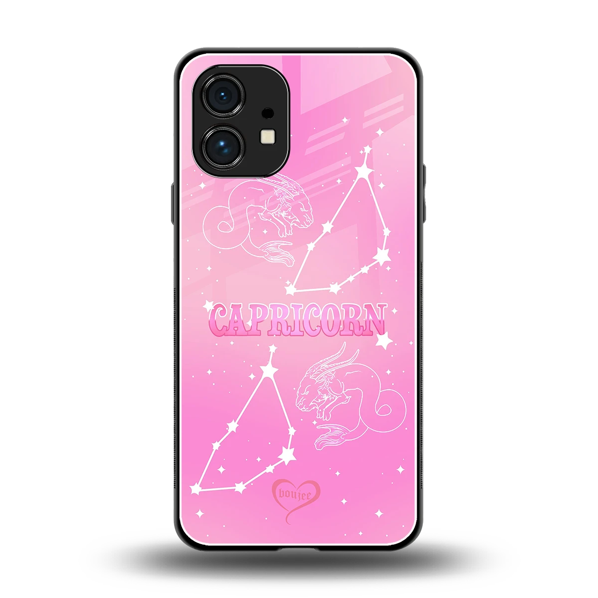 Capricorn Aura back phone cover | glass case for nothing phone 1
