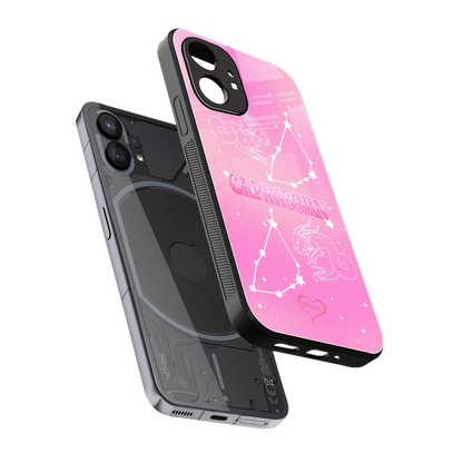 Capricorn Aura sleek nothing phone 1 cover with tempered glass back and TPU edges