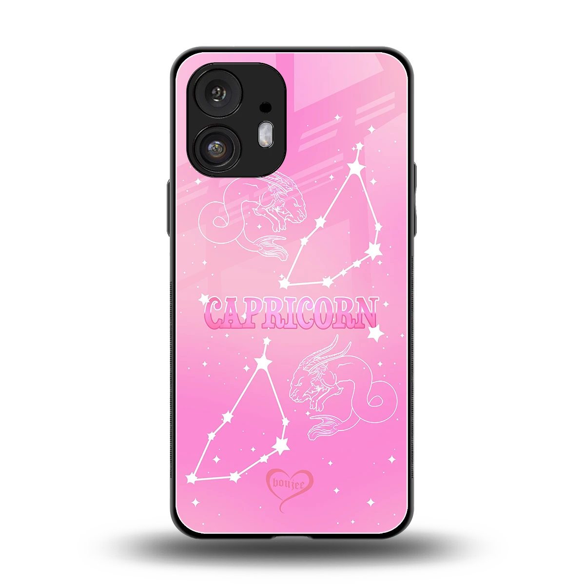 Capricorn Aura back phone cover | glass case for nothing phone 2