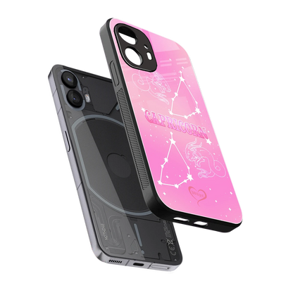 Capricorn Aura sleek nothing phone 2 cover with tempered glass back and TPU edges