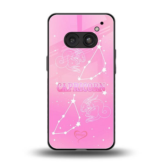 Capricorn Aura back phone cover | glass case for nothing phone 2a
