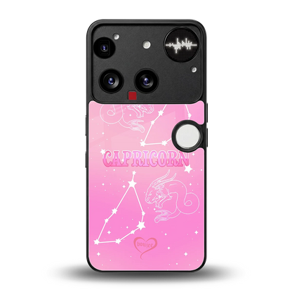 Capricorn Aura back phone cover | glass case for nothing phone 3