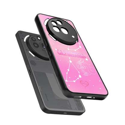 Capricorn Aura sleek nothing phone 3a pro cover with tempered glass back and TPU edges