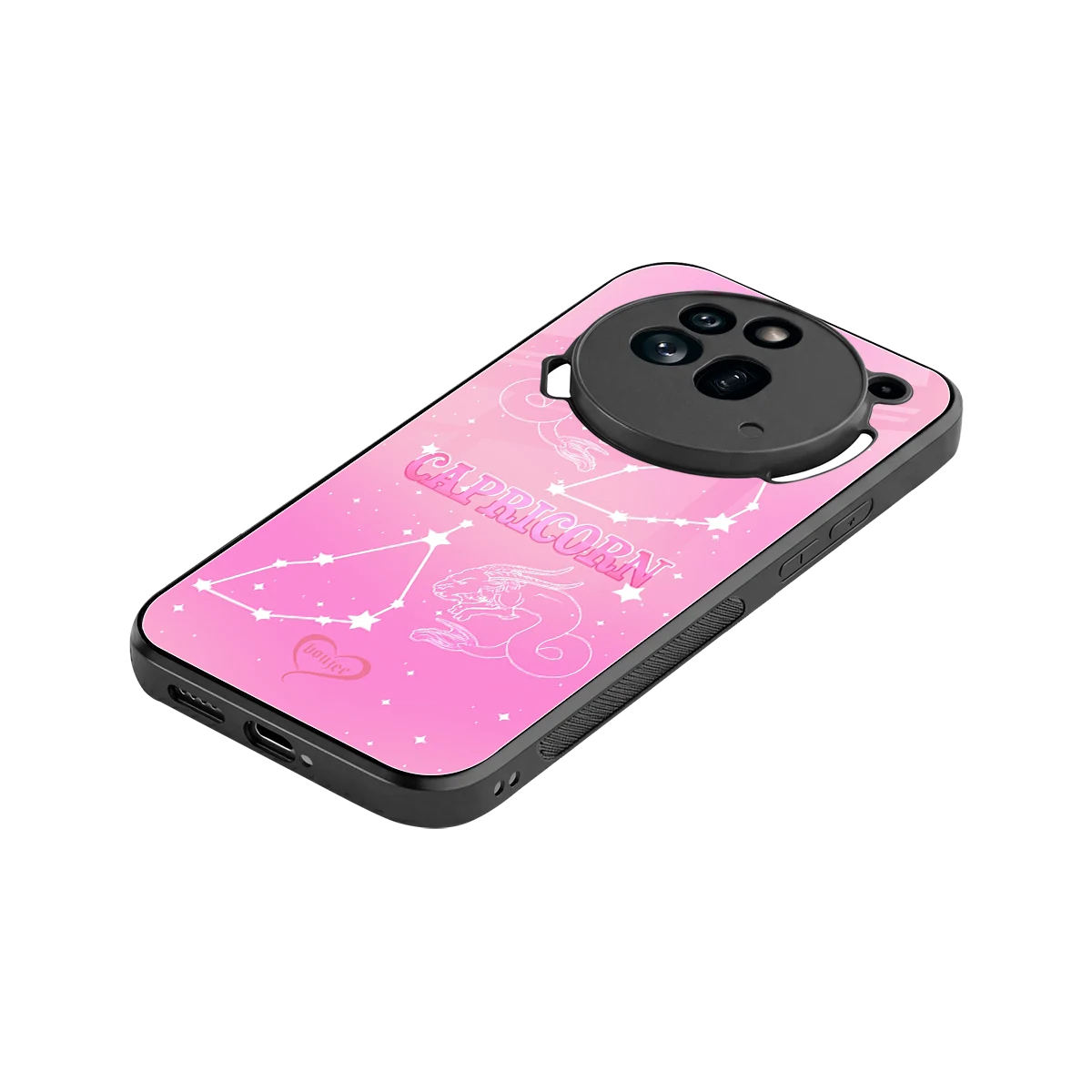 Capricorn Aura stylish phone case for nothing phone 3a pro | glossy glass and slim fit