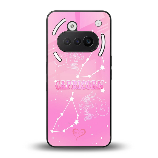 Capricorn Aura back phone cover | glass case for nothing phone 3a