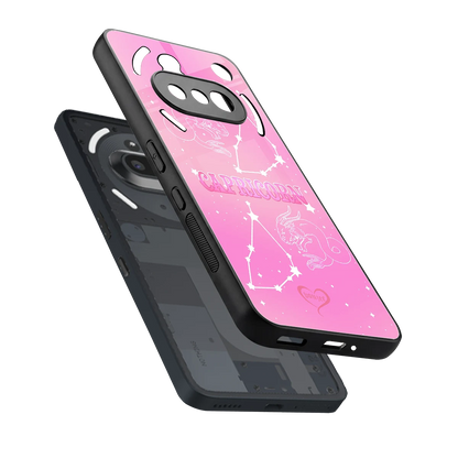 Capricorn Aura sleek nothing phone 3a cover with tempered glass back and TPU edges