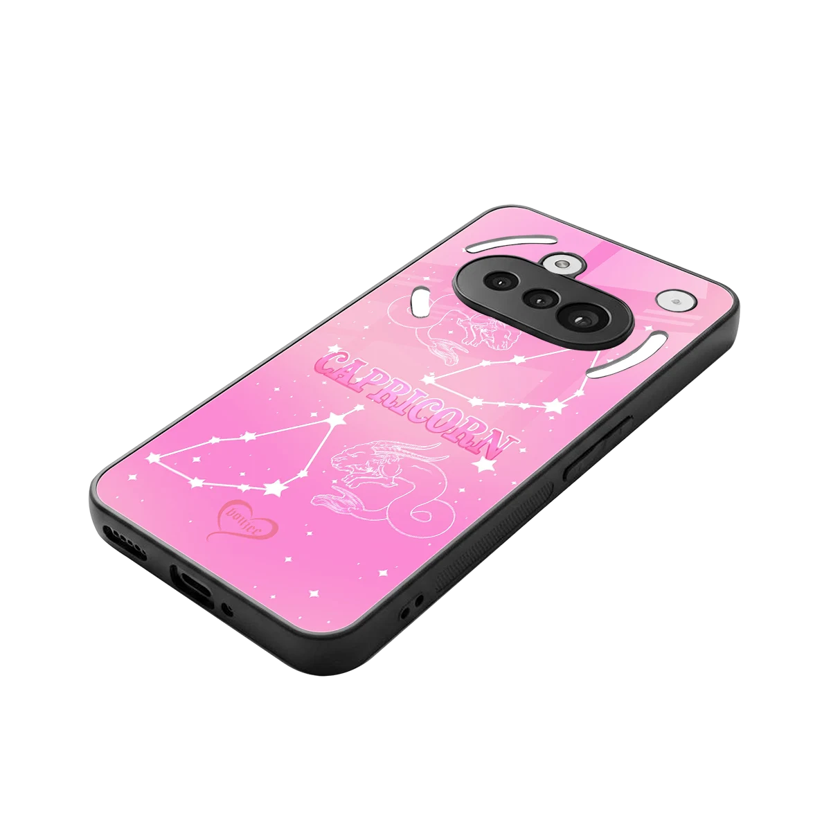 Capricorn Aura stylish phone case for nothing phone 3a | glossy glass and slim fit