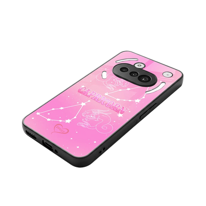 Capricorn Aura stylish phone case for nothing phone 3a | glossy glass and slim fit