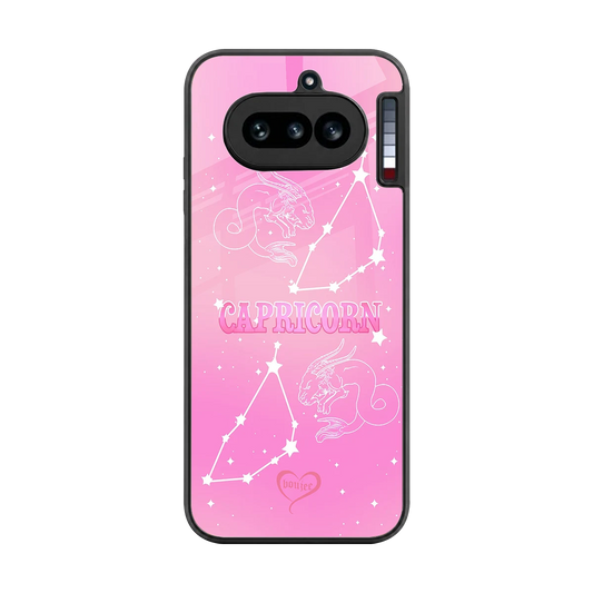 Capricorn Aura back phone cover | glass case for nothing phone 4a