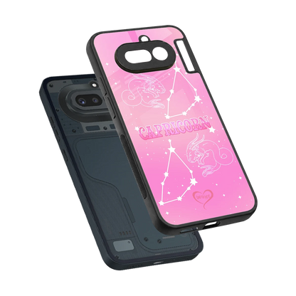 Capricorn Aura sleek nothing phone 4a cover with tempered glass back and TPU edges