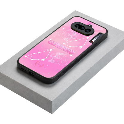 Capricorn Aura stylish phone case for nothing phone 4a | glossy glass and slim fit