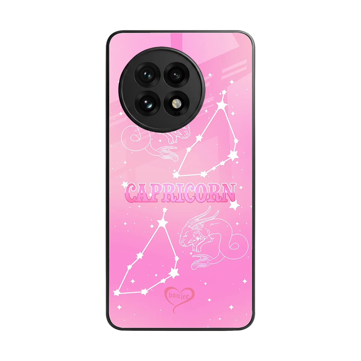 Capricorn Aura back phone cover | glass case for oneplus 13r