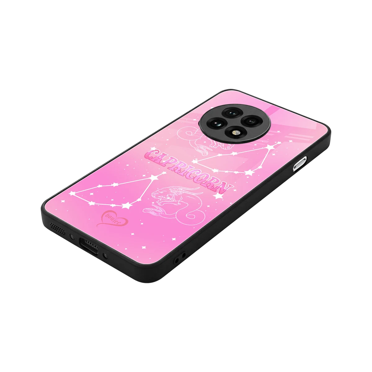 Capricorn Aura stylish phone case for oneplus 13r | glossy glass and slim fit