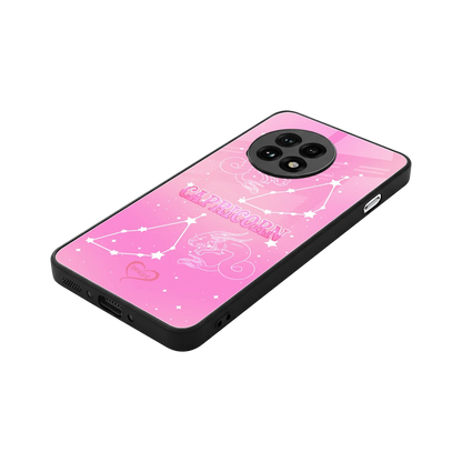 Capricorn Aura stylish phone case for oneplus 13r | glossy glass and slim fit