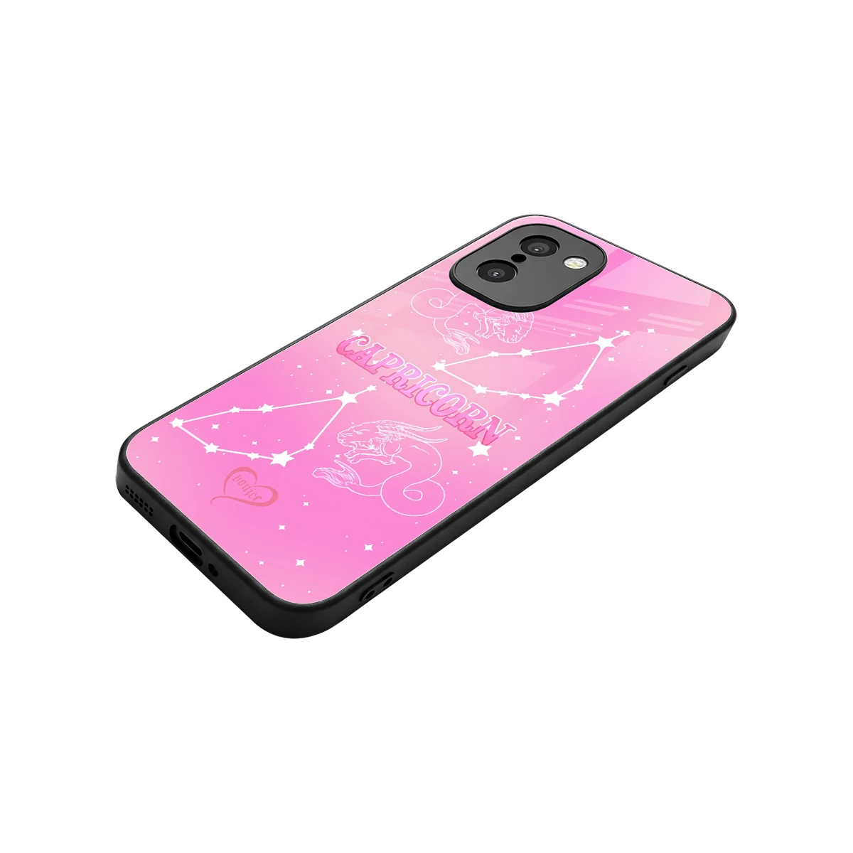 Capricorn Aura stylish phone case for oneplus 15r | glossy glass and slim fit