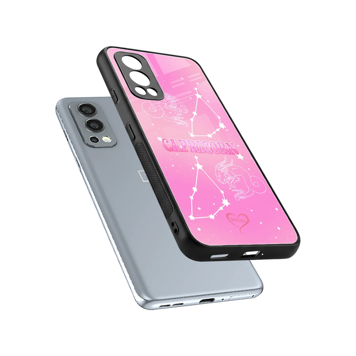 Capricorn Aura sleek oneplus nord 2 cover with tempered glass back and TPU edges