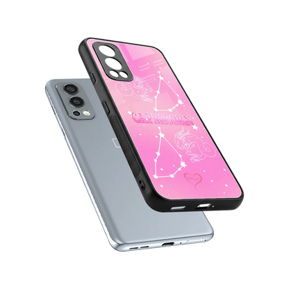 Capricorn Aura sleek oneplus nord 2 cover with tempered glass back and TPU edges