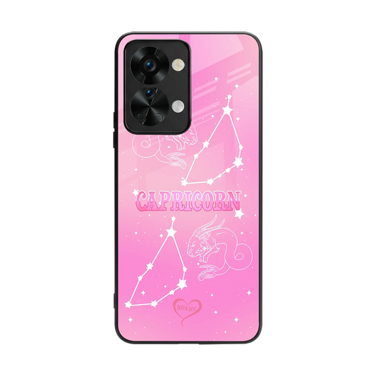 Capricorn Aura back phone cover | glass case for oneplus nord 2t