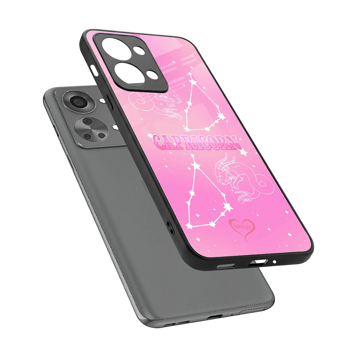 Capricorn Aura sleek oneplus nord 2t cover with tempered glass back and TPU edges
