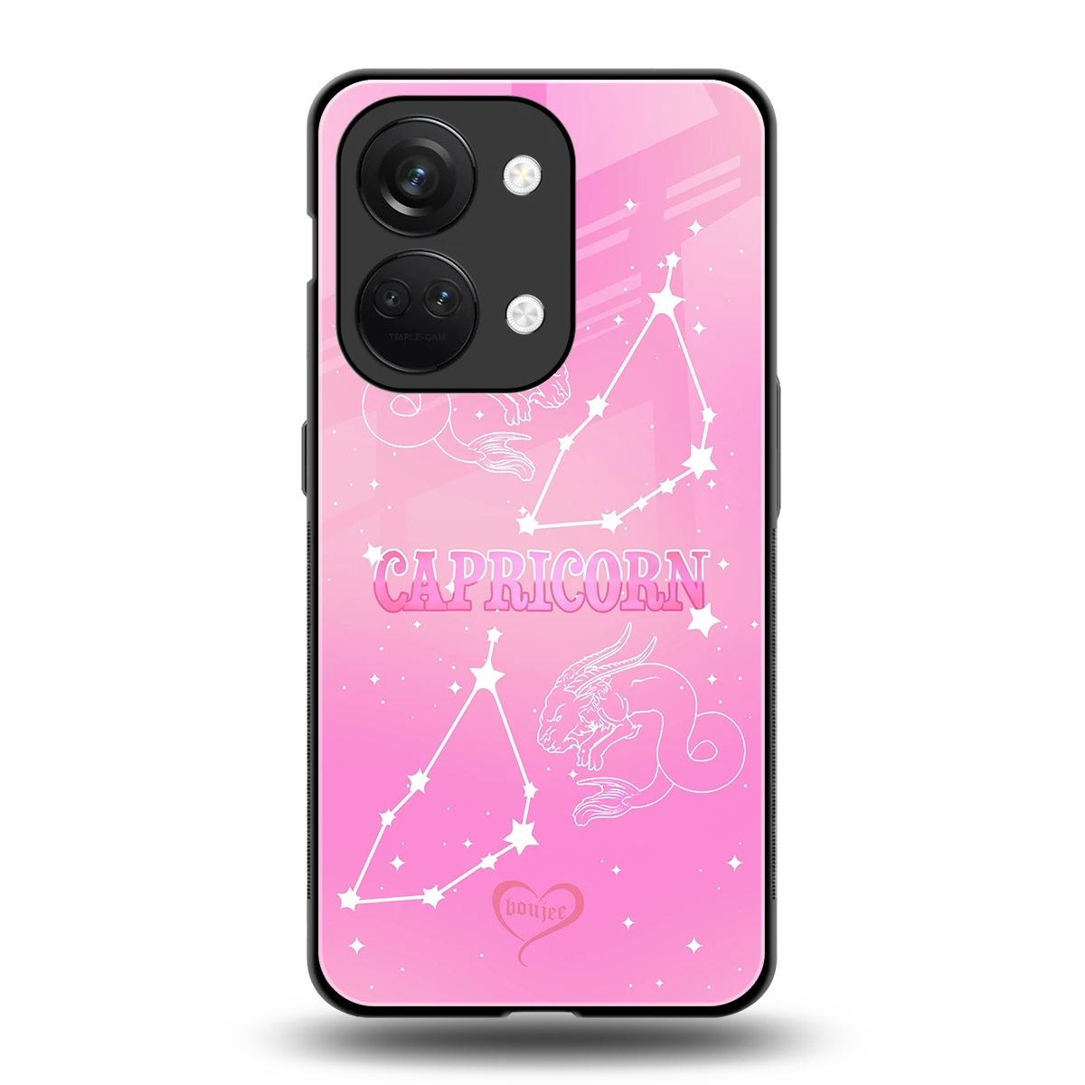 Capricorn Aura back phone cover | glass case for oneplus nord 3