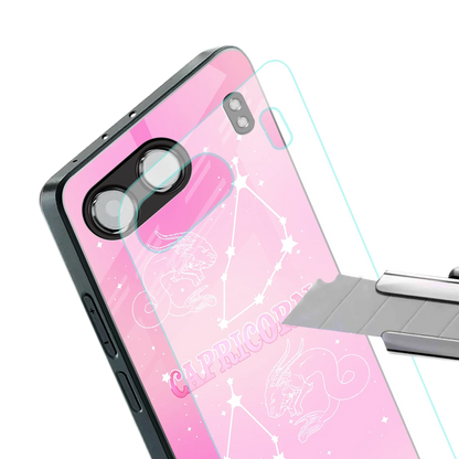 Capricorn Aura stylish phone case for oneplus nord 4 | glossy glass and slim fit