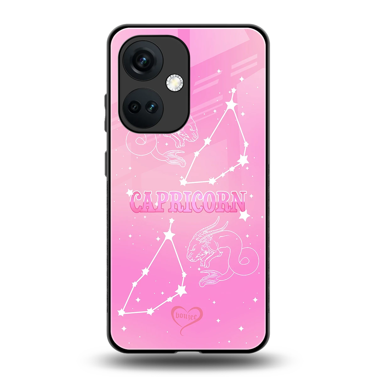 Capricorn Aura back phone cover | glass case for oneplus nord ce 3