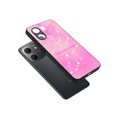Capricorn Aura sleek oppo a5x 5g cover with tempered glass back and TPU edges
