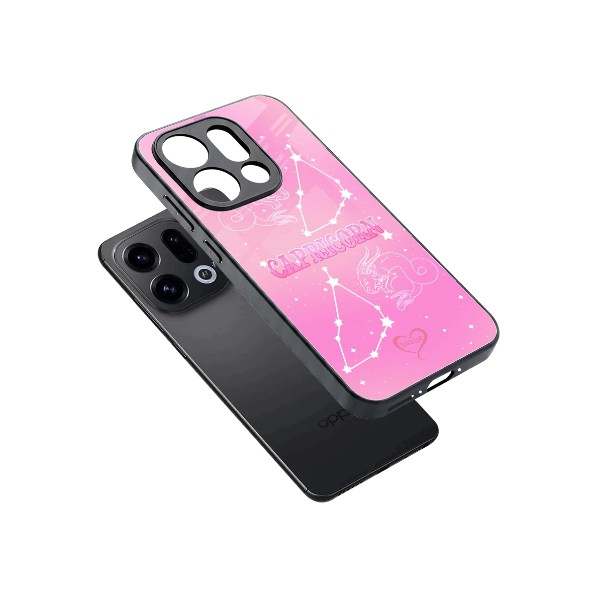 Capricorn Aura sleek oppo find x9 cover with tempered glass back and TPU edges